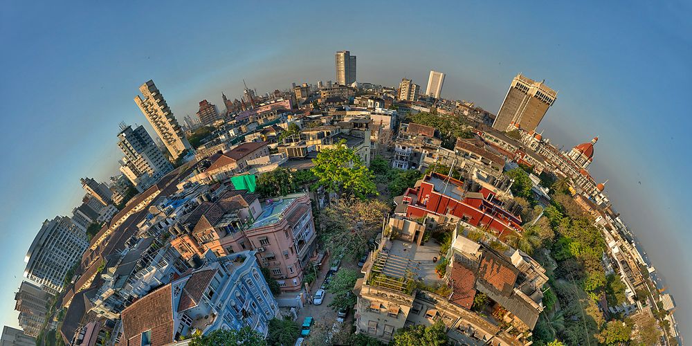 Skyline of Mumbai/India at sunset II