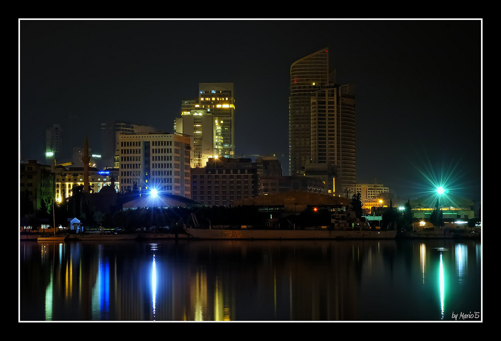 Skyline on the night