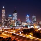 Skyline Perth bei Nacht