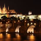 Skyline Prag: Karlsbrücke und Prager Burg