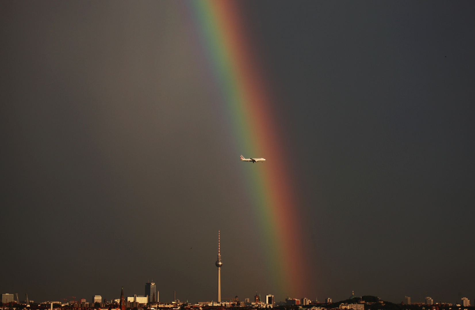 Skyline, Rainbow and the Plane