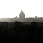 Skyline Rom - Blick auf den Petersdom (Silhouette)