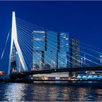 Skyline Rotterdam + Erasmus Brücke