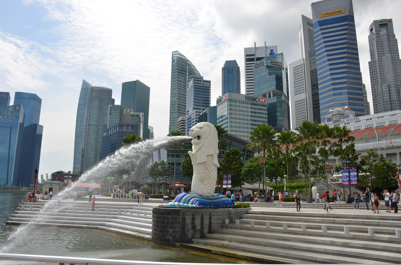 Skyline Singapur ,mit Wahrzeichen