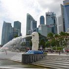 Skyline Singapur ,mit Wahrzeichen