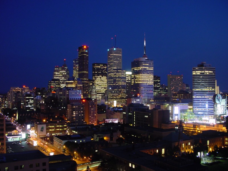 Skyline Toronto bei Nacht