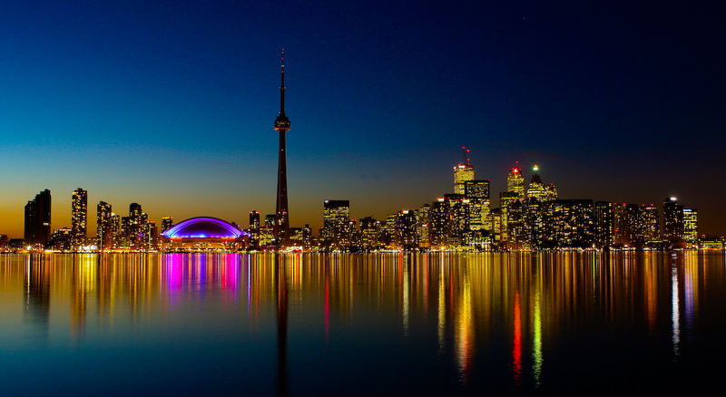 Skyline Toronto bei Nacht