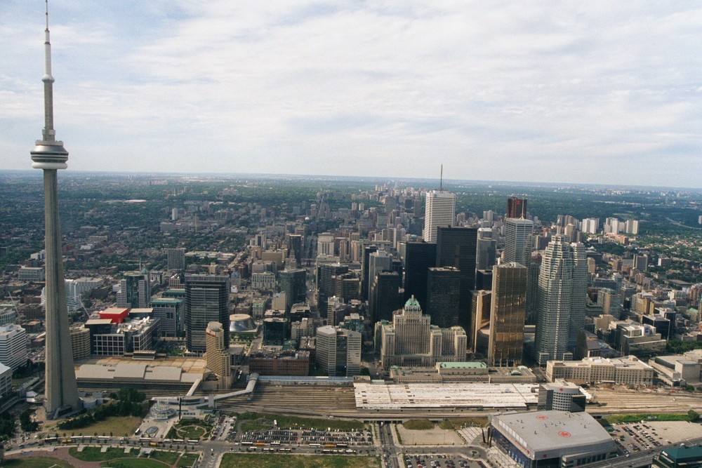 Skyline Toronto vom Hubschrauber