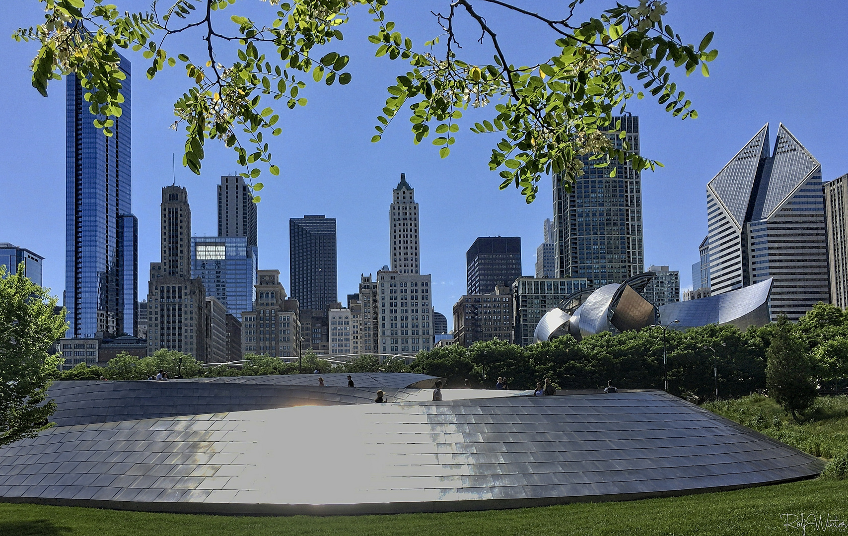 Skyline vom Millenium Park Chicago