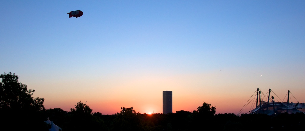 Skyline vom Olympiapark (München)