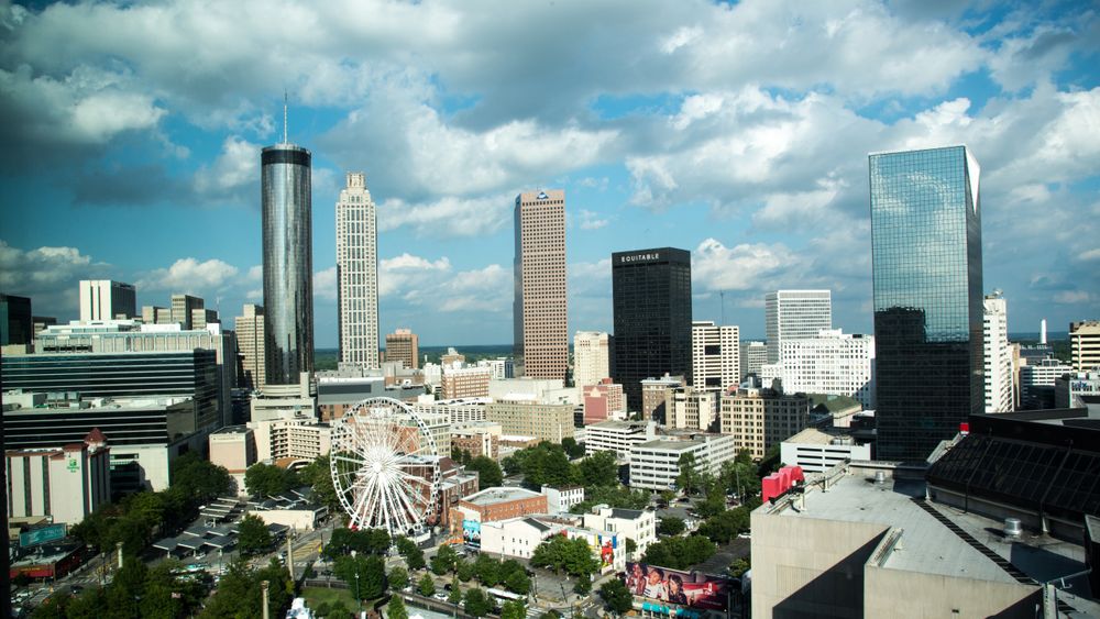 Skyline von Atlanta GA, USA