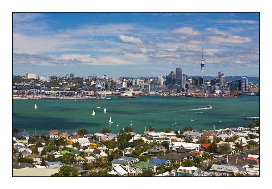 Skyline von Auckland / Neuseeland