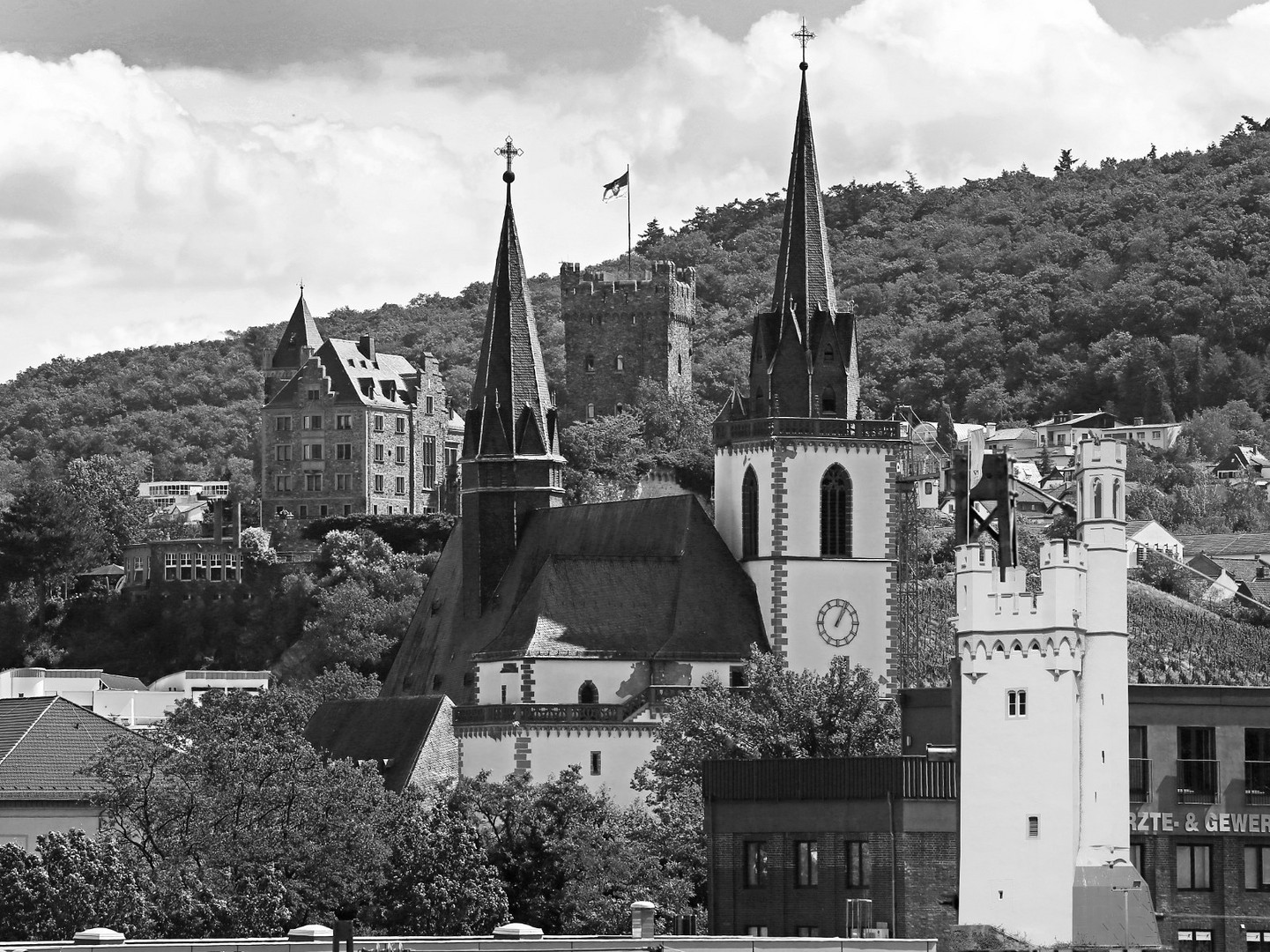 Skyline von Bingen am Rhein