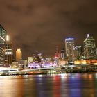 Skyline von Brisbane bei Nacht