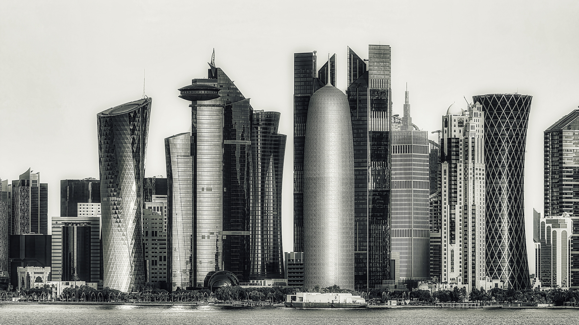 Skyline von Doha_sw