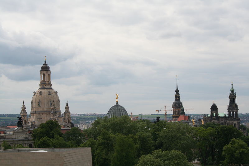 Skyline von Dresden mit der Frauenkirche