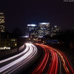 Skyline von Essen in der Nacht