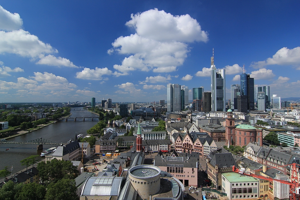 Skyline von Frankfurt, Aussicht vom Dom