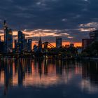 Skyline von Frankfurt, fast schon kitschig