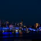 Skyline von Hamburg mit der Cap San Diego