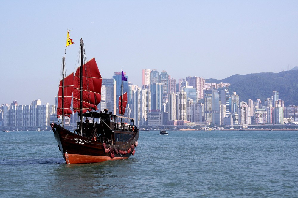 Skyline von Hong Kong