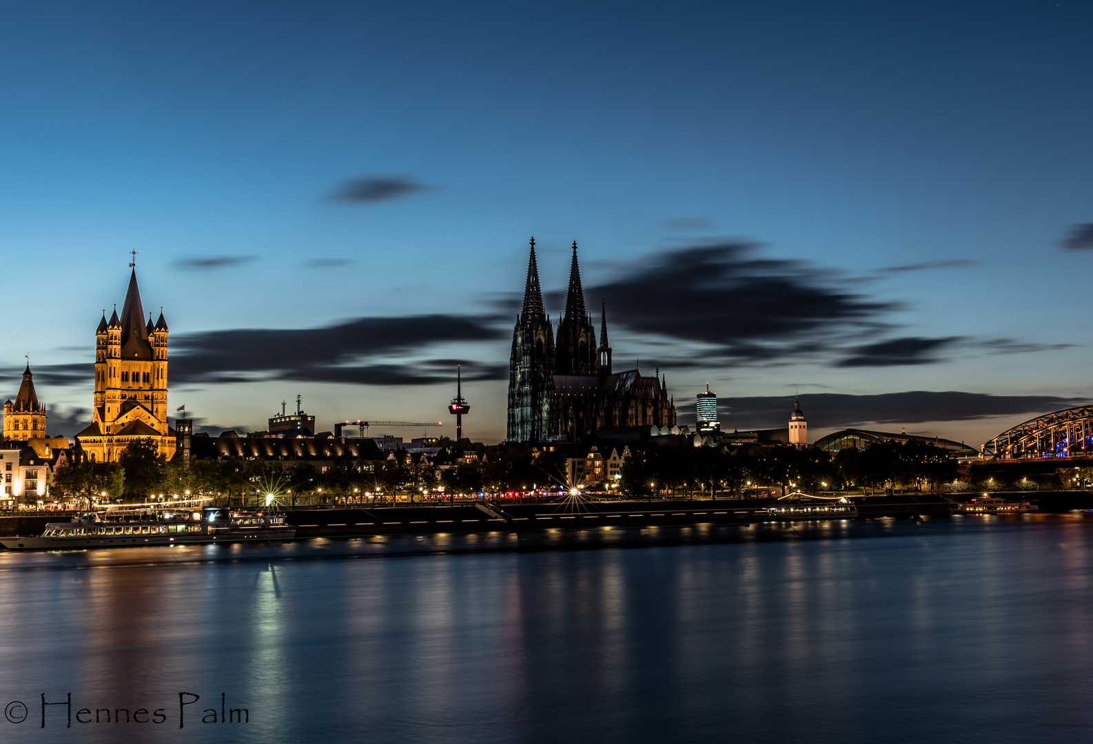 Skyline Von Koln Foto Bild Fotos City Nacht Bilder Auf Fotocommunity