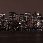 Skyline von Manhattan bei Nacht