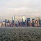 Skyline von Manhattan im Nebel