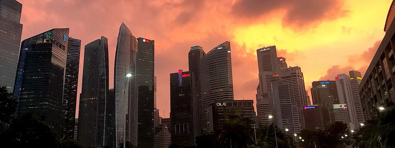 Skyline von Singapur