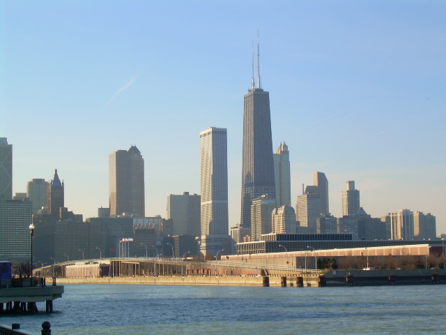 Skyline with Hancock Tower