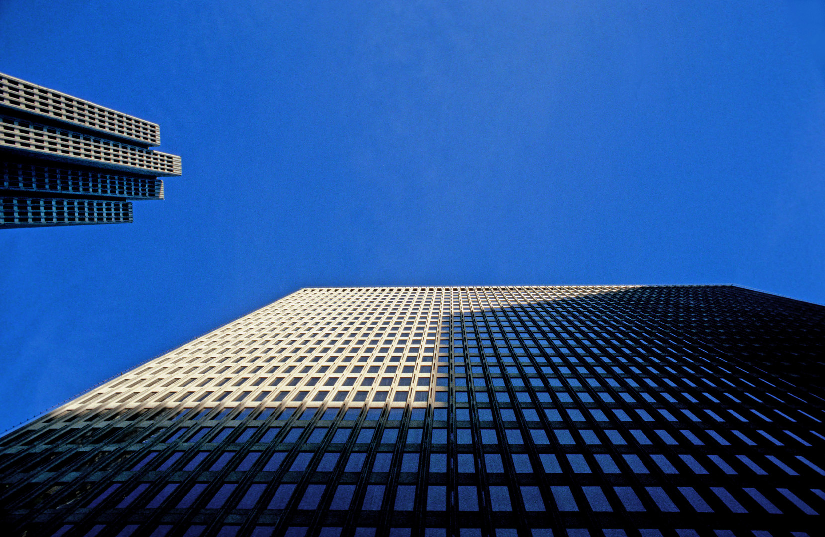 Skyscraper in blue