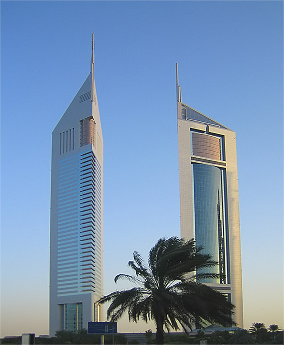 Skyscraper of Dubai - Morgendämmerung