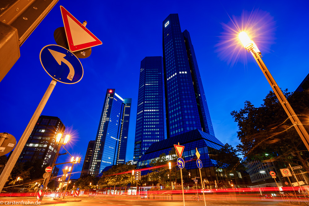 Skyscrapers at night