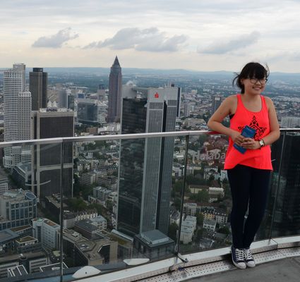 Skysmile auf dem Maintower