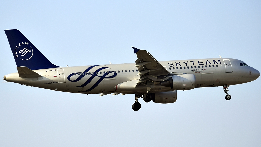 Skyteam Aeroflot A 320 VP-BDK gestern in FRA