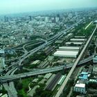 Skytrain und Highway Bangkok Skyline