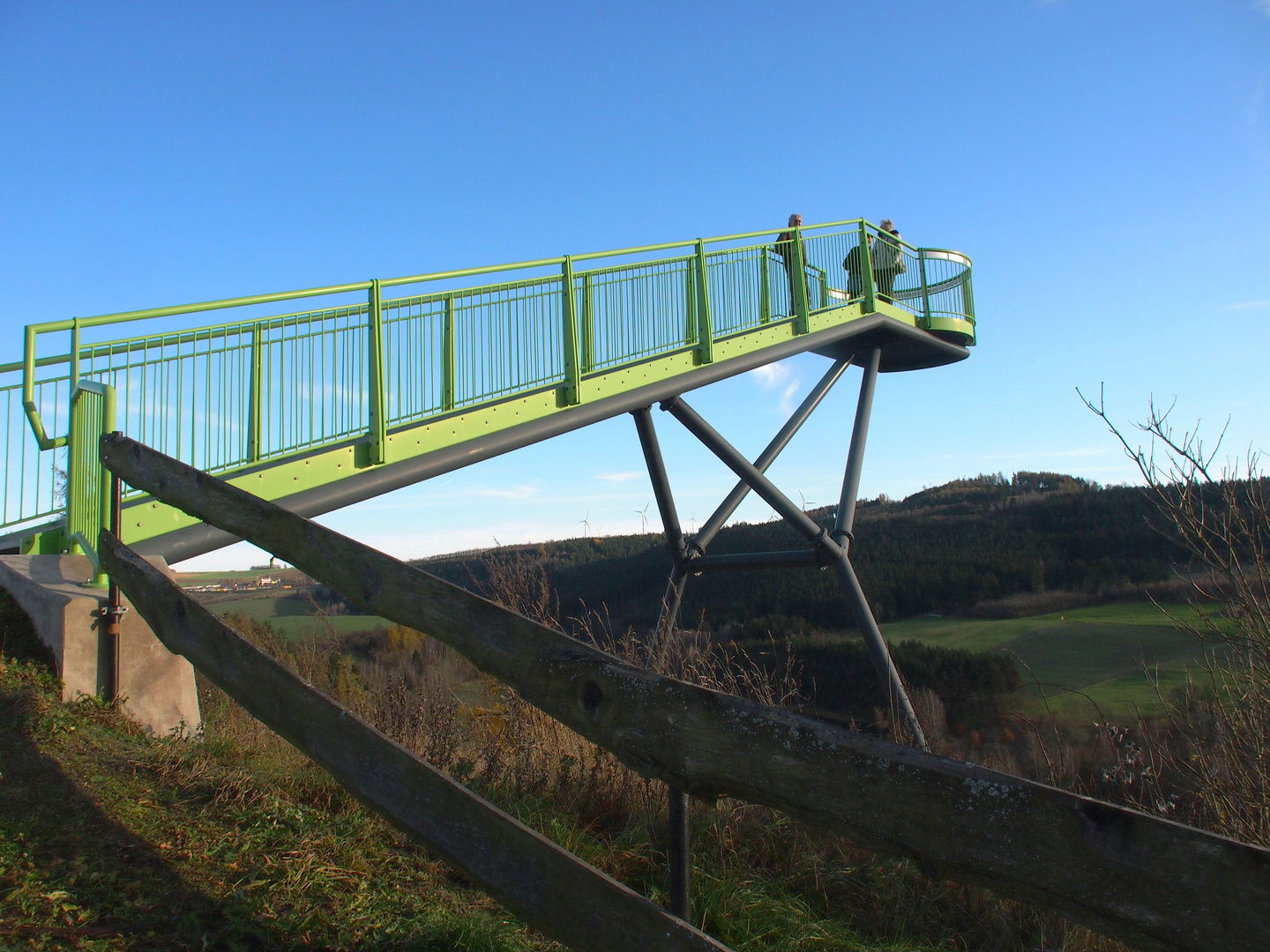 Skywalk Pottiga - Blick über das Saaletal