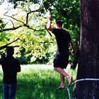 Slackline im Park