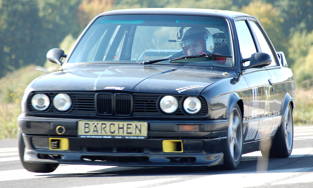 Slalom DM - Endläufe - Ch. Laumann auf "Bärchen" 316i ...