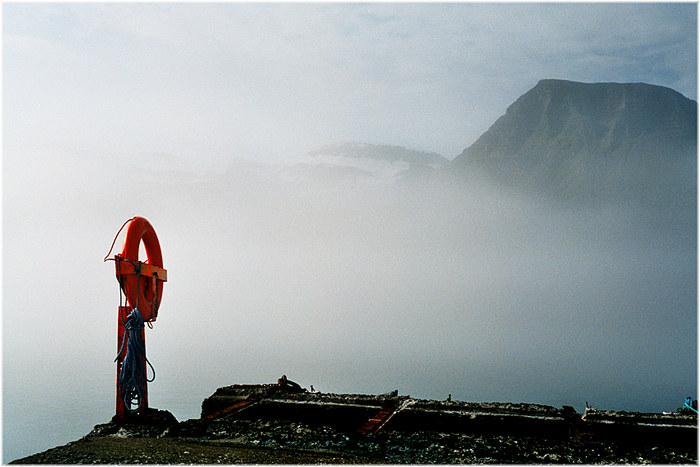 ÍSLAND, Morgennebel in Reyðisfjörður