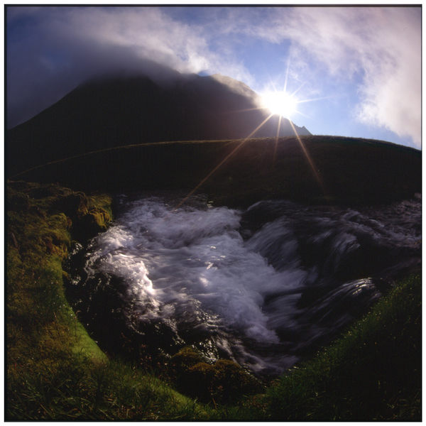 ÍSLAND, Sonnenuntergang am Öldufell