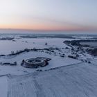 Slawenburg Raddusch am Wintermorgen