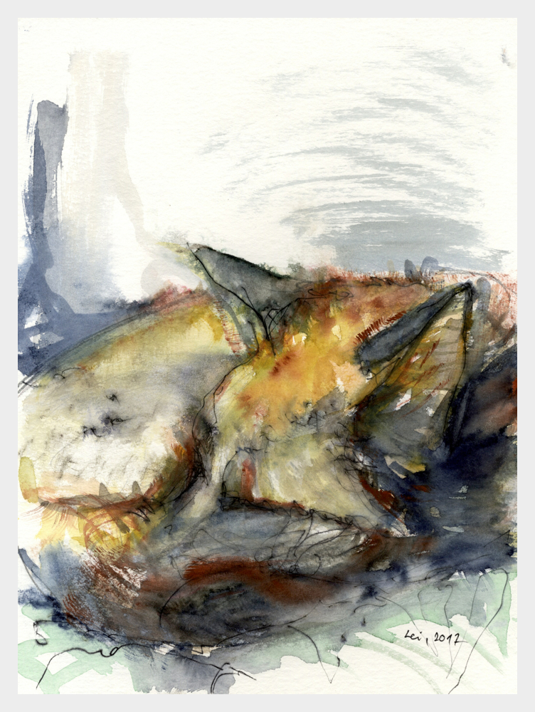 sleeping fox