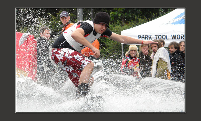 slide on the water