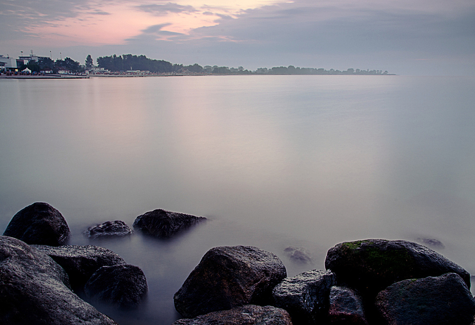 Slight haze over the Baltic Sea