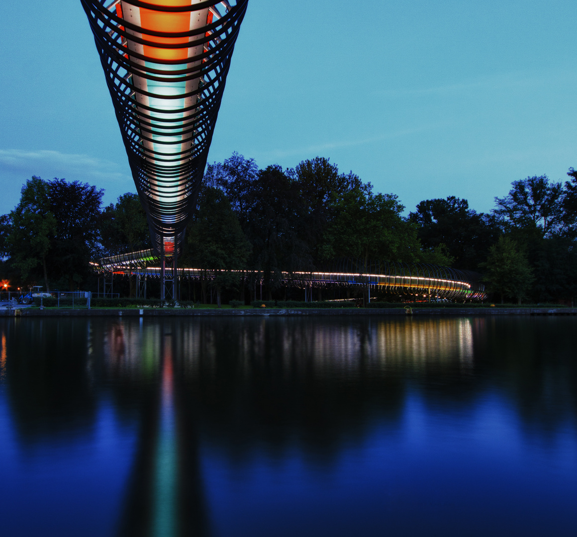 Slinky Bridge, Brücke Nr. 316a, Rhein-Herne-Kanal, km 8,596