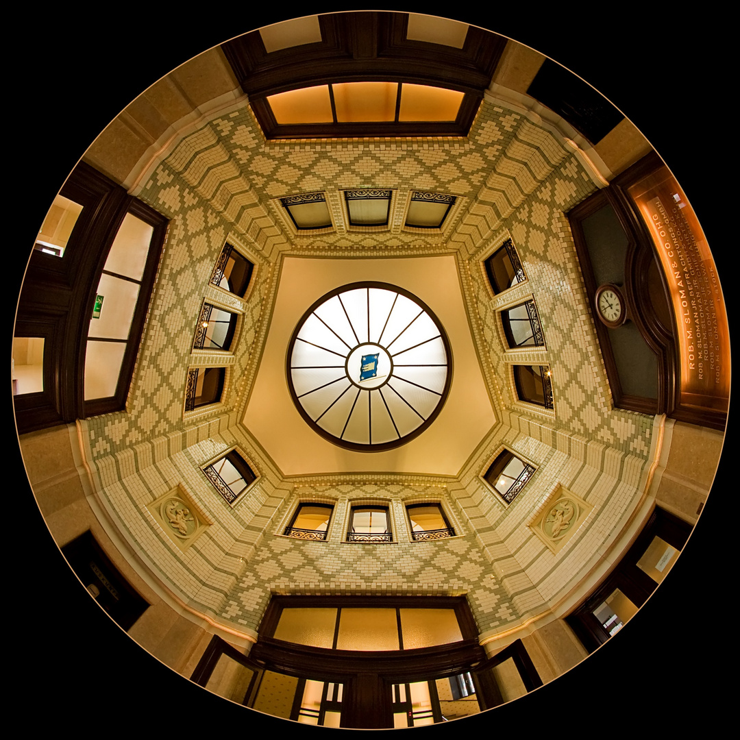 Slomannhaus Foyer, im Fisheye