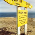 Slope Point: Südpol / Äquator