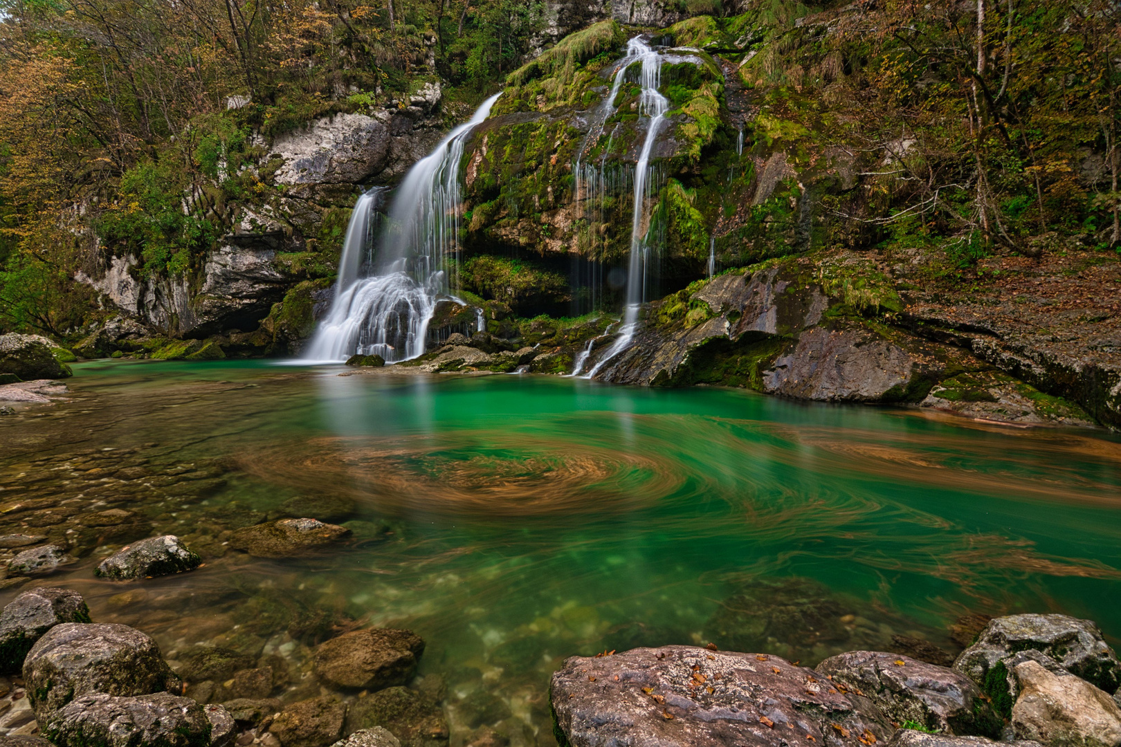 Slovenien Virje Wasserfall