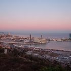 Slow sunset on Barcelona